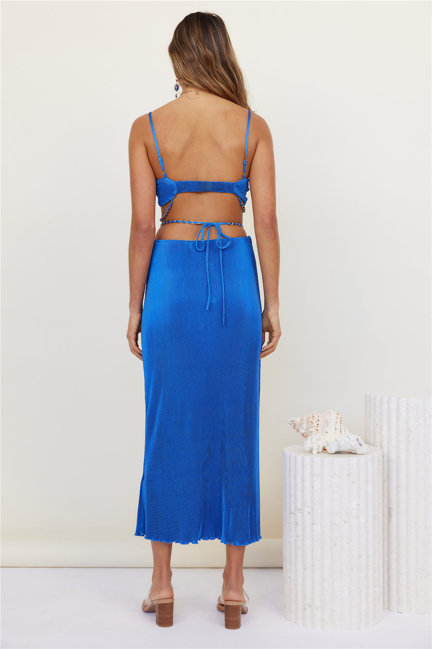 Tropical Nights Maxi Skirt Blue-Seaa Fashion