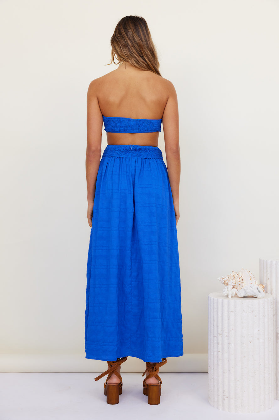 Hundred Years Maxi Skirt Blue-Seaa Fashion