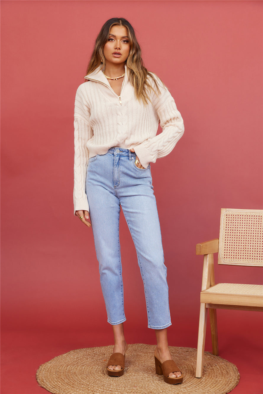 ABRAND A94 High Slim Jeans Dion Light Vintage Blue-Seaa Fashion