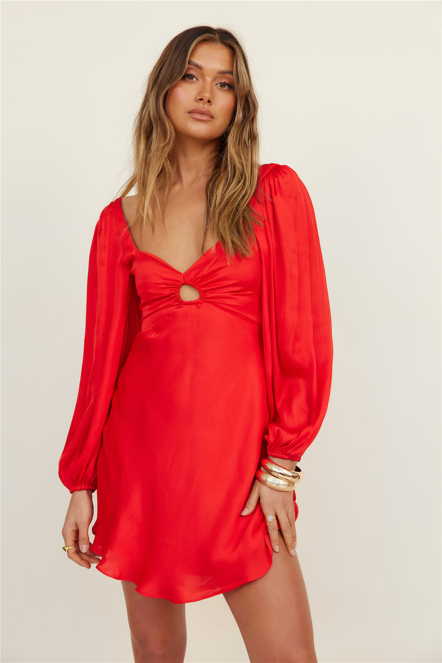 Mind Over Matter Dress Red-Seaa Fashion