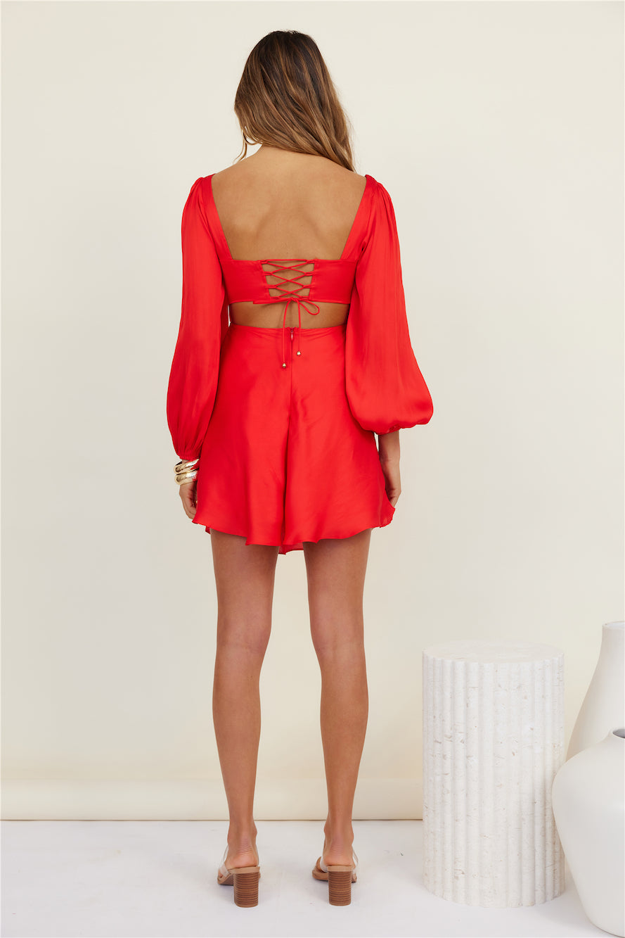 Mind Over Matter Dress Red-Seaa Fashion