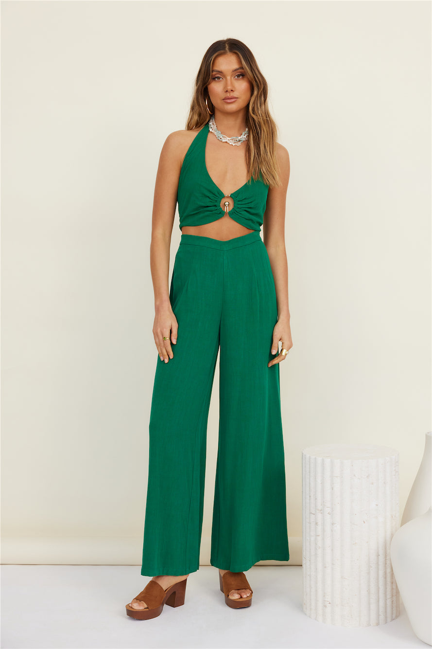 RUNAWAY THE LABEL Liliko Pant Emerald-Seaa Fashion