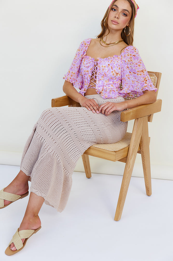 Gentle Loving Crop Top Purple-Seaa Fashion