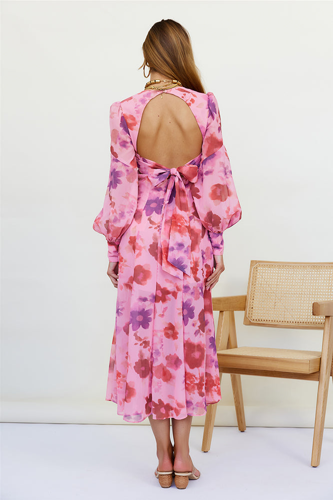 Deep Breath Maxi Dress Pink-Seaa Fashion