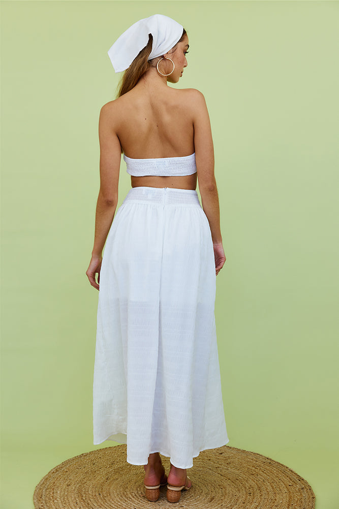 Hundred Years Maxi Skirt White-Seaa Fashion