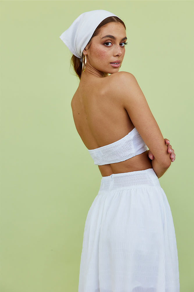 Hundred Years Crop Top White-Seaa Fashion