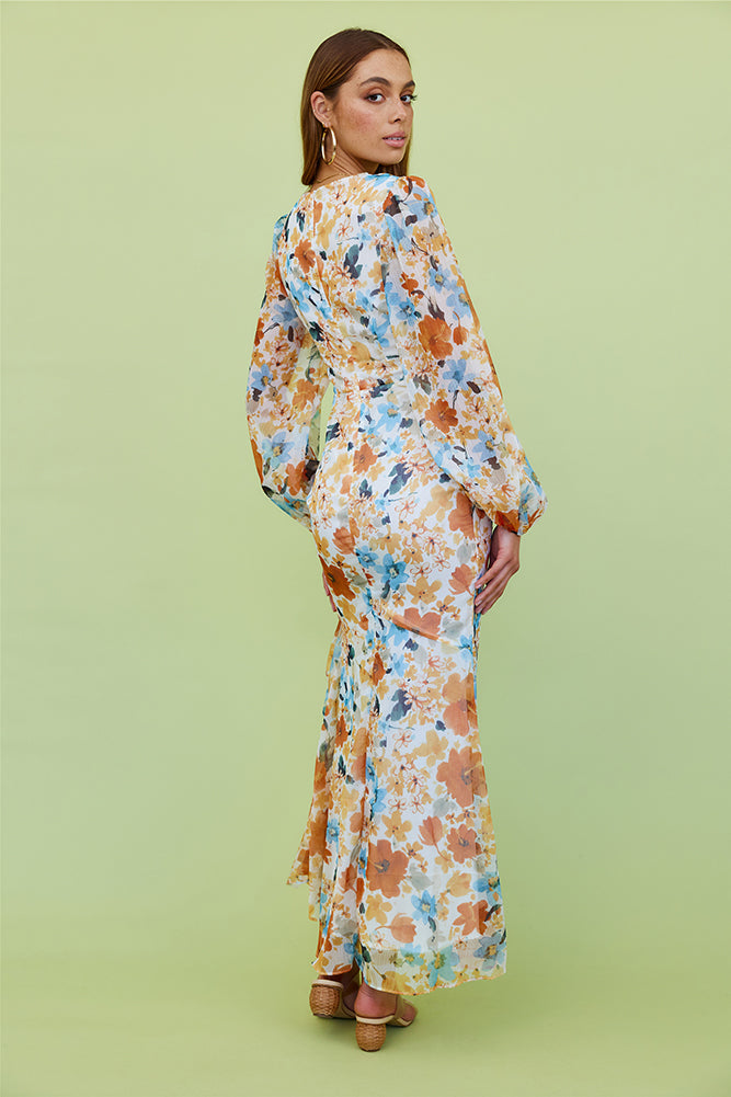 Sliver Of Glory Maxi Dress Floral-Seaa Fashion