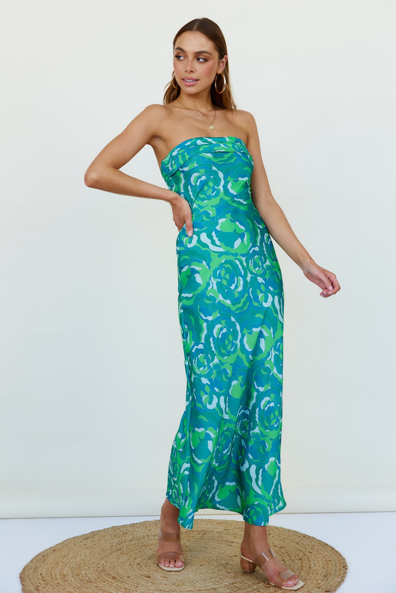 Viburnam Maxi Dress Green-Seaa Fashion
