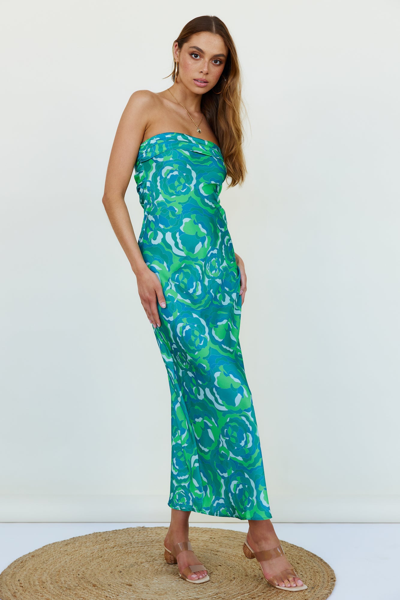Viburnam Maxi Dress Green-Seaa Fashion