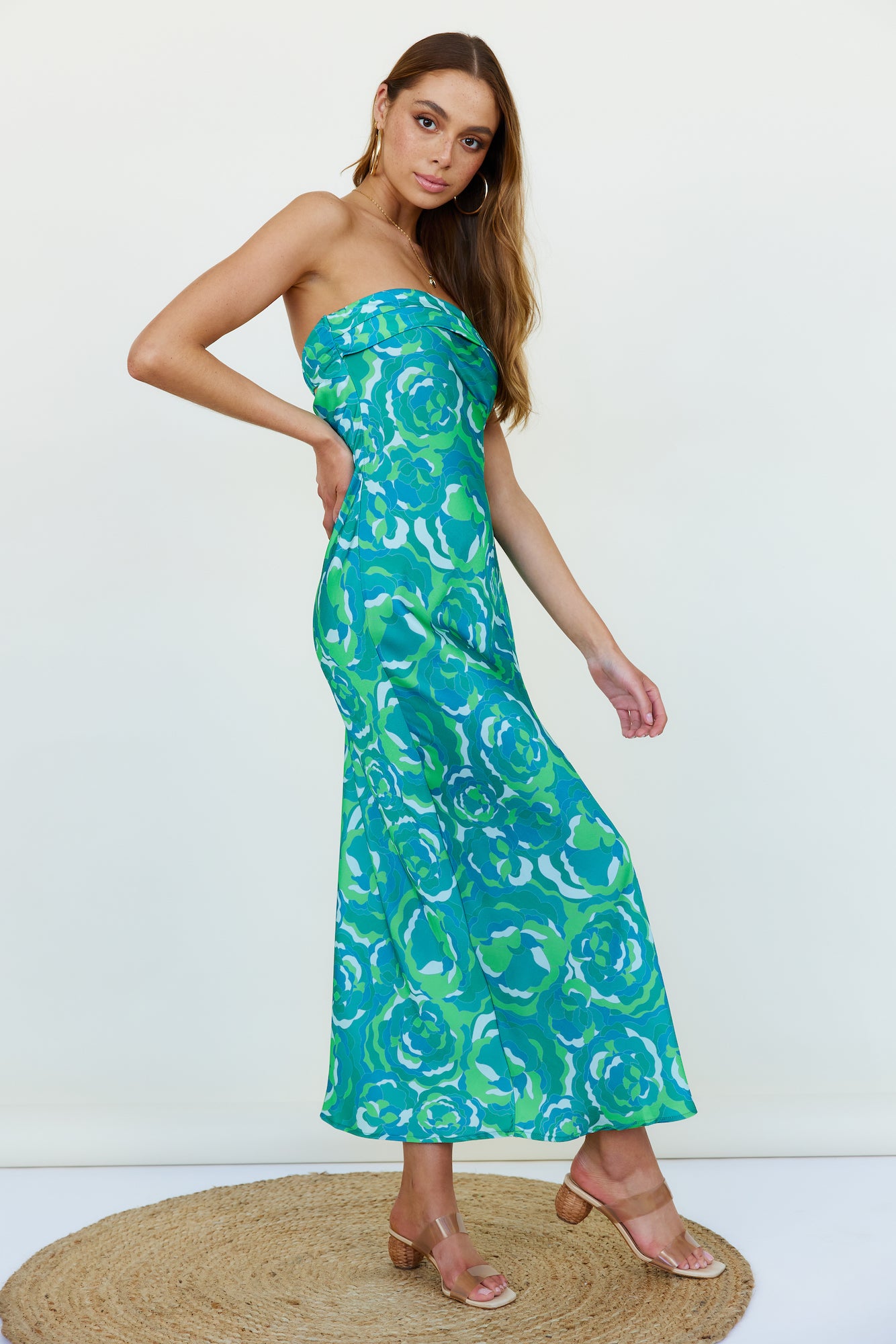 Viburnam Maxi Dress Green-Seaa Fashion