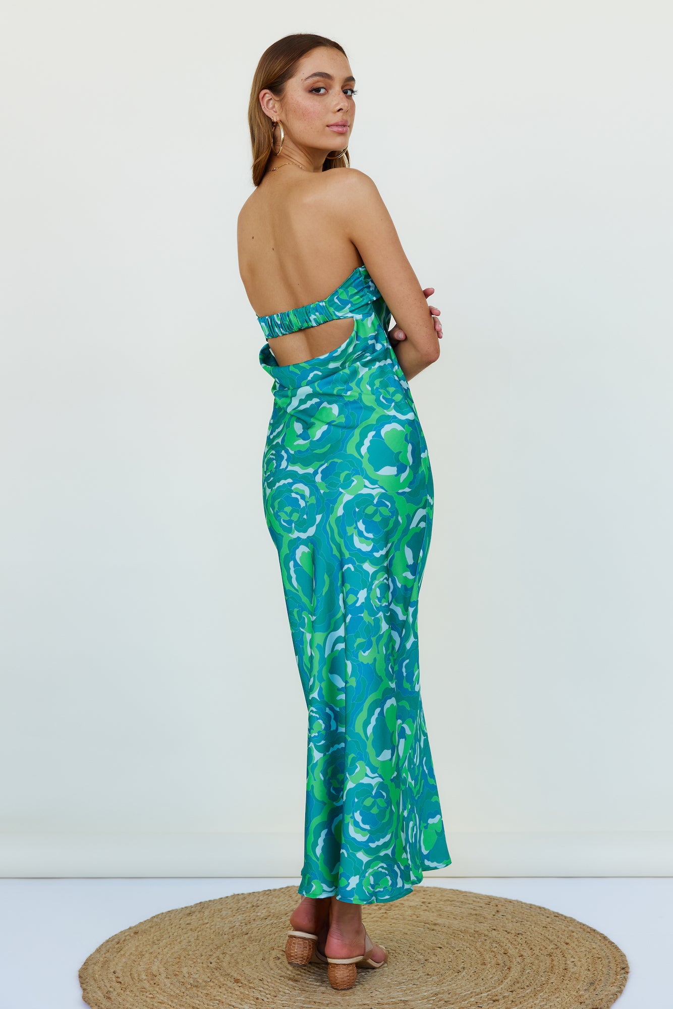 Viburnam Maxi Dress Green-Seaa Fashion