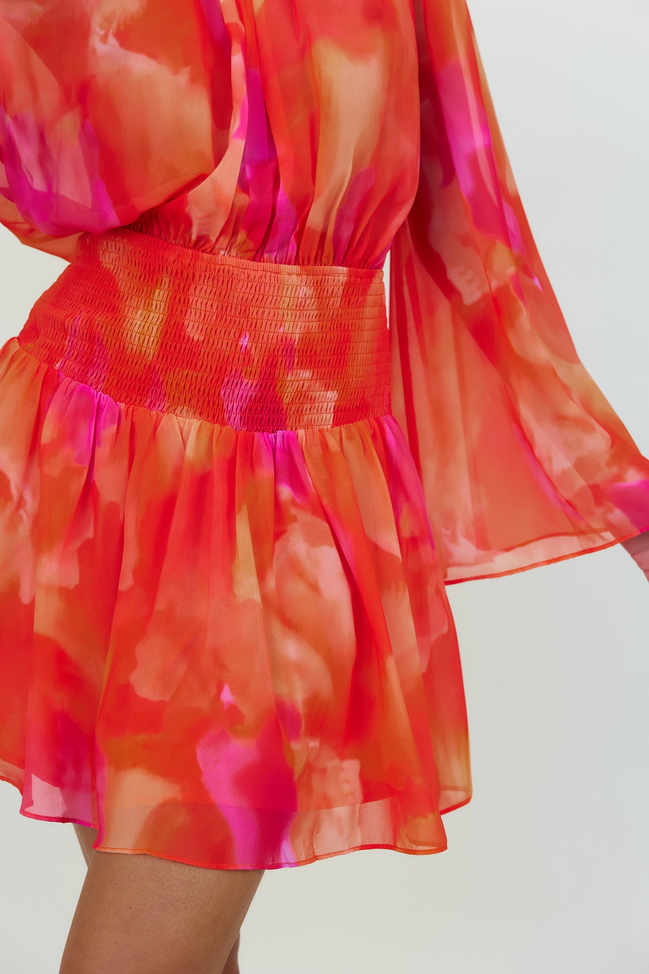 Feel The Light Dress Orange-Seaa Fashion