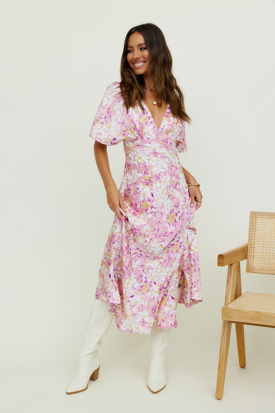 Tulipa Midi Dress Floral-Seaa Fashion