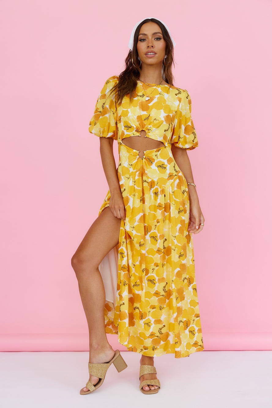 Summer Breeze Maxi Dress Yellow-Seaa Fashion