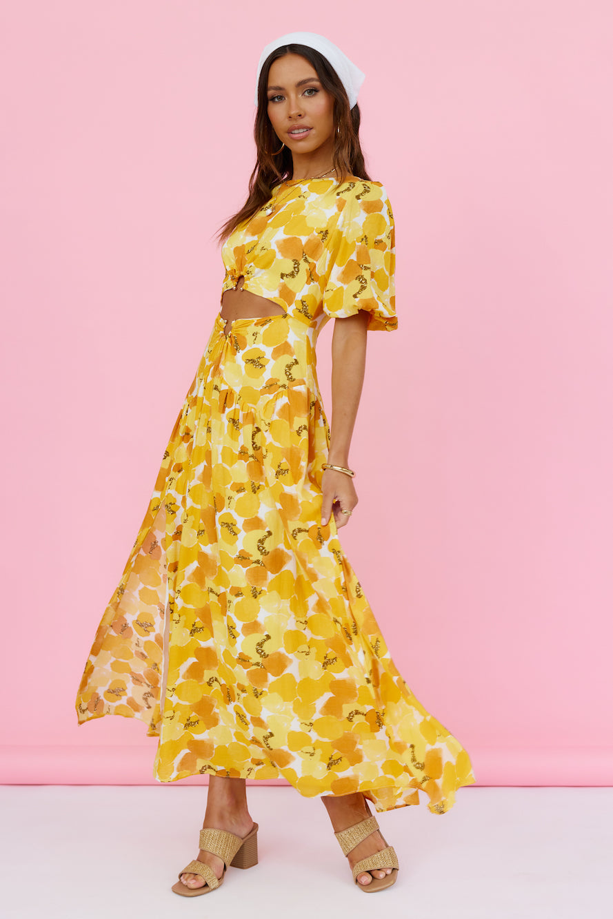 Summer Breeze Maxi Dress Yellow-Seaa Fashion