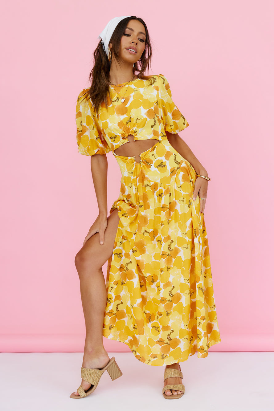 Summer Breeze Maxi Dress Yellow-Seaa Fashion