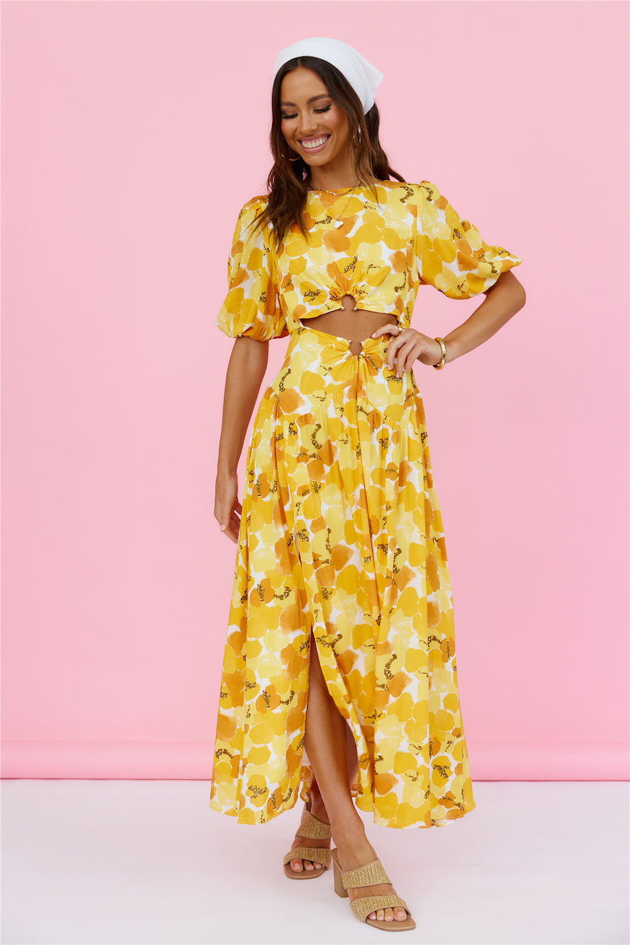 Summer Breeze Maxi Dress Yellow-Seaa Fashion