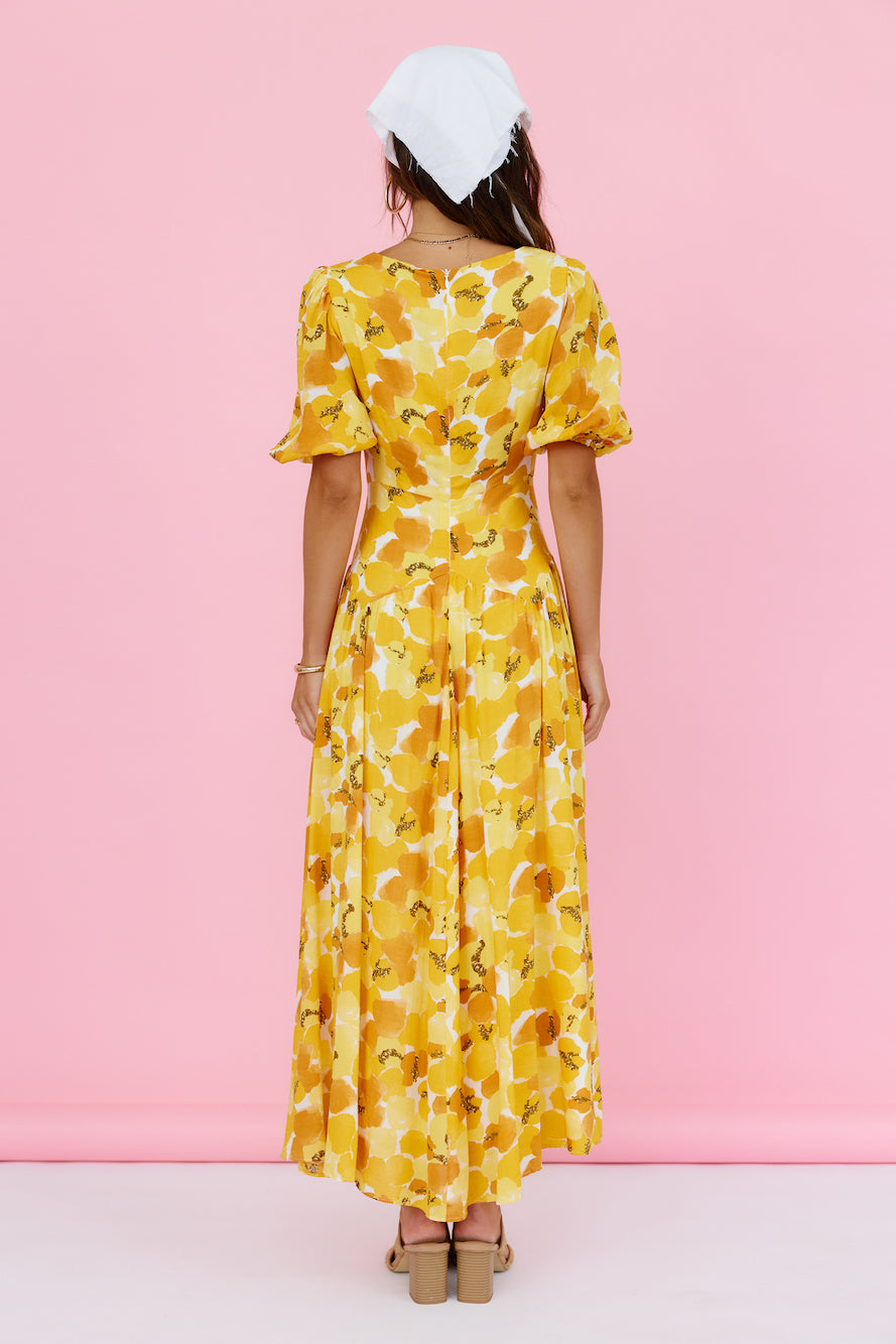 Summer Breeze Maxi Dress Yellow-Seaa Fashion