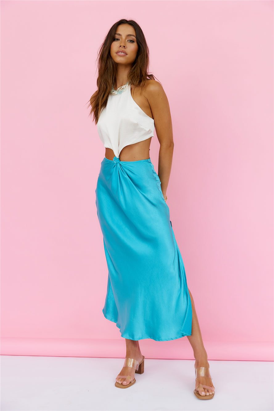 Abstract Ideas Maxi Dress Blue-Seaa Fashion