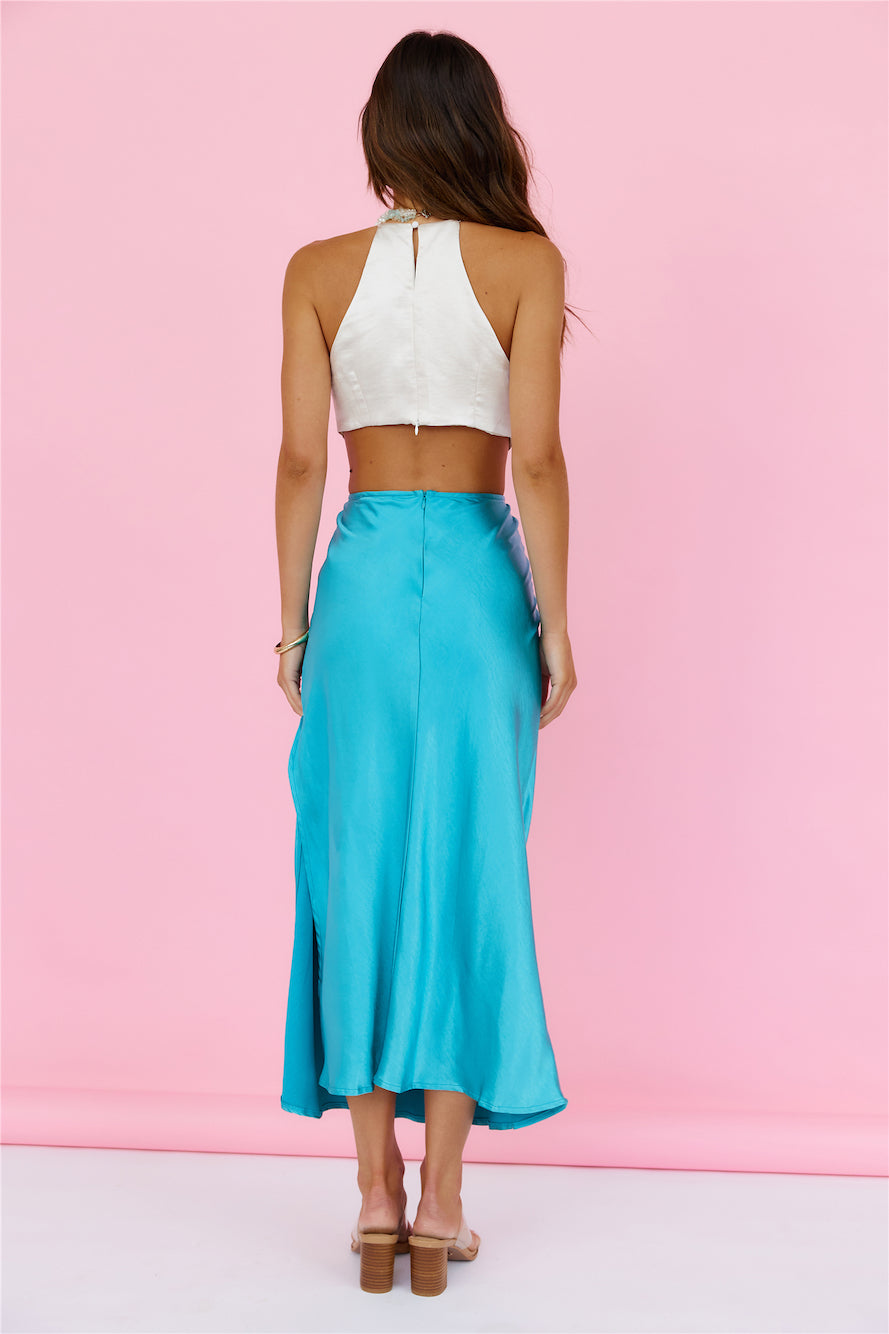 Abstract Ideas Maxi Dress Blue-Seaa Fashion