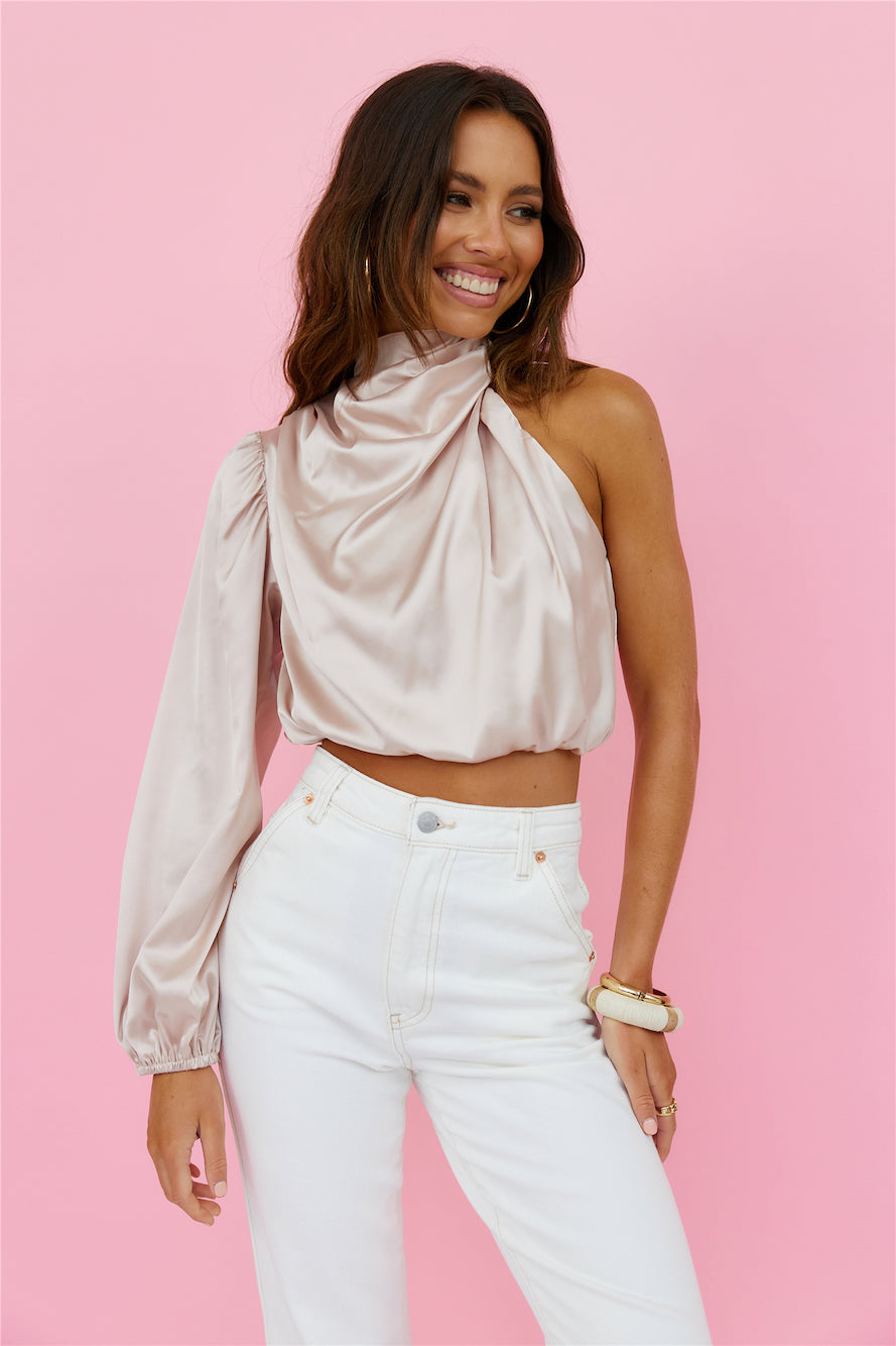 Wonderland Top Champagne-Seaa Fashion
