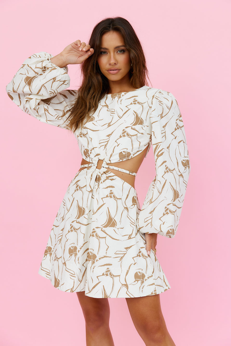 Smooth Journeys Dress Brown-Seaa Fashion