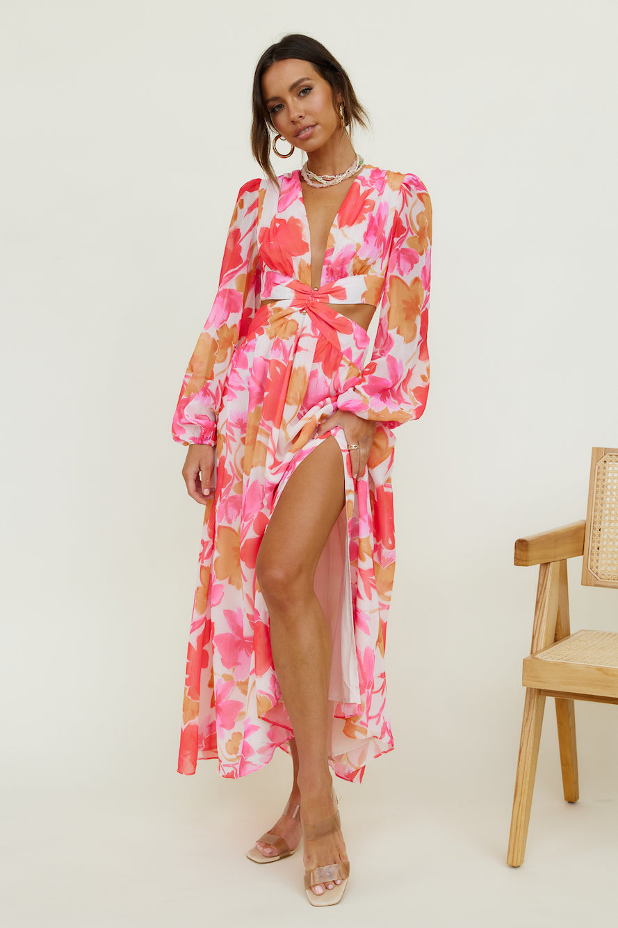 Iris Pairings Maxi Dress Floral-Seaa Fashion