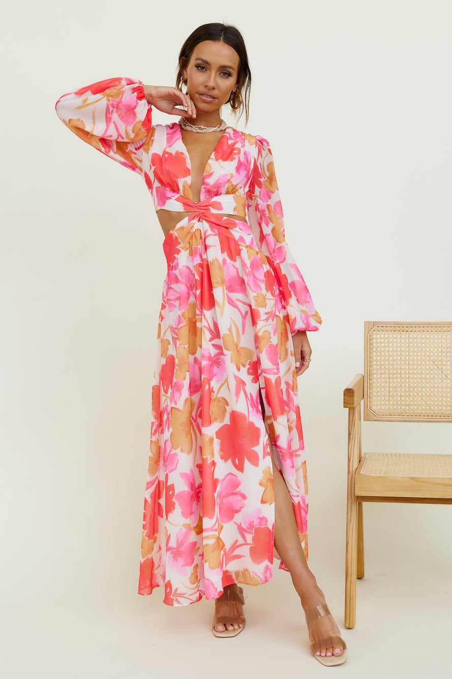 Iris Pairings Maxi Dress Floral-Seaa Fashion