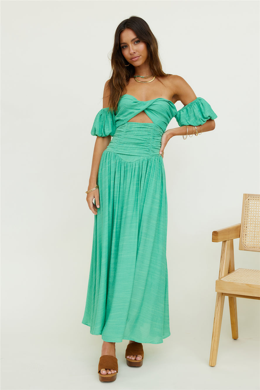Clementine Maxi Dress Green-Seaa Fashion