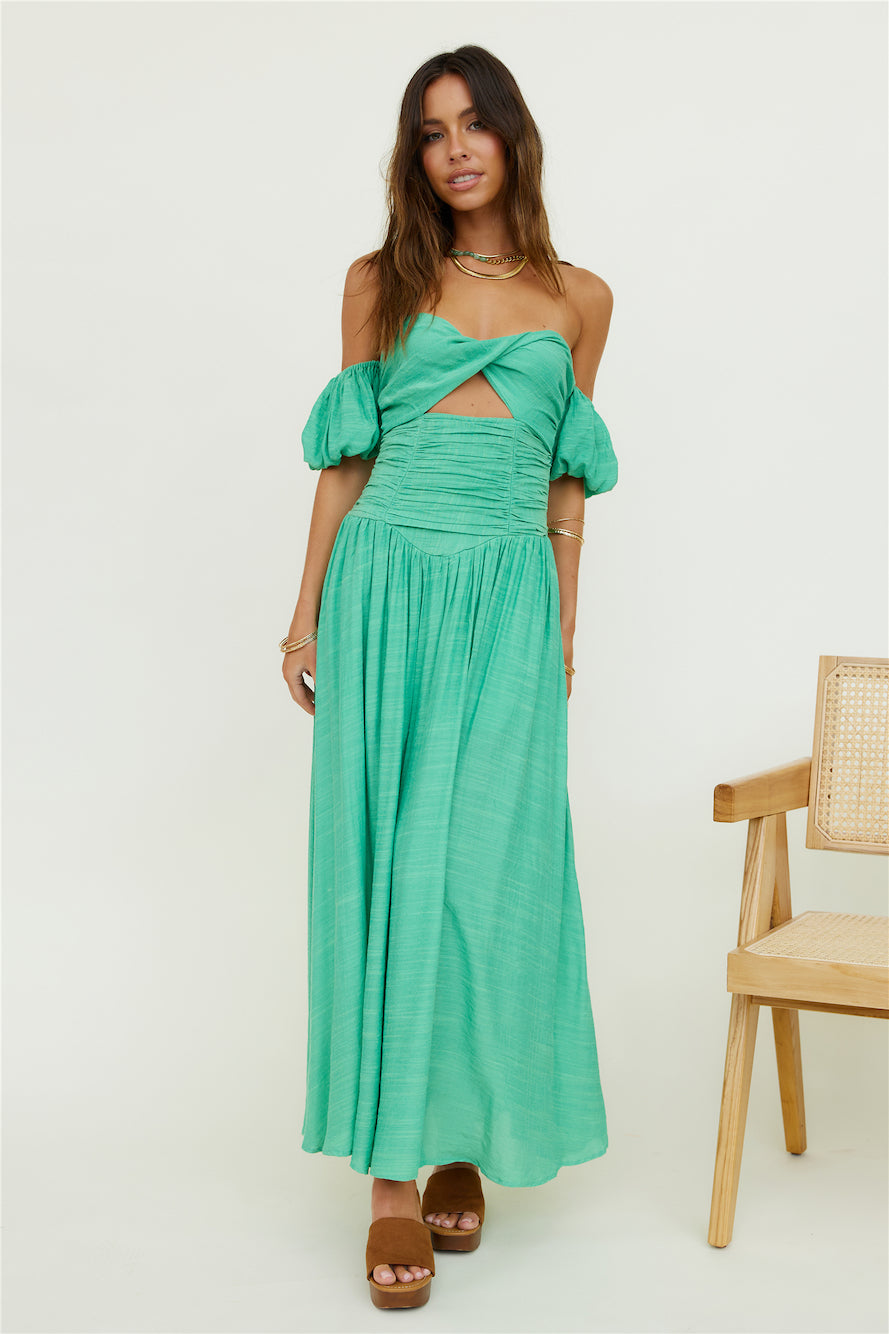 Clementine Maxi Dress Green-Seaa Fashion