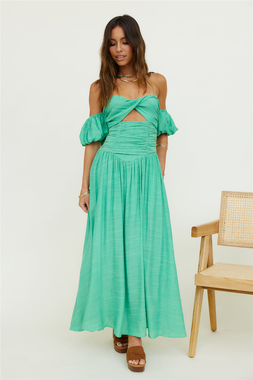 Clementine Maxi Dress Green-Seaa Fashion