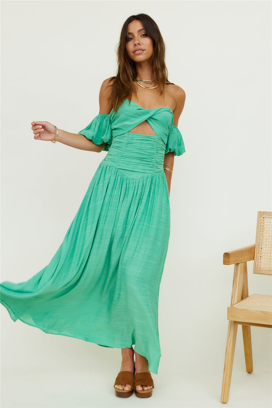 Clementine Maxi Dress Green-Seaa Fashion