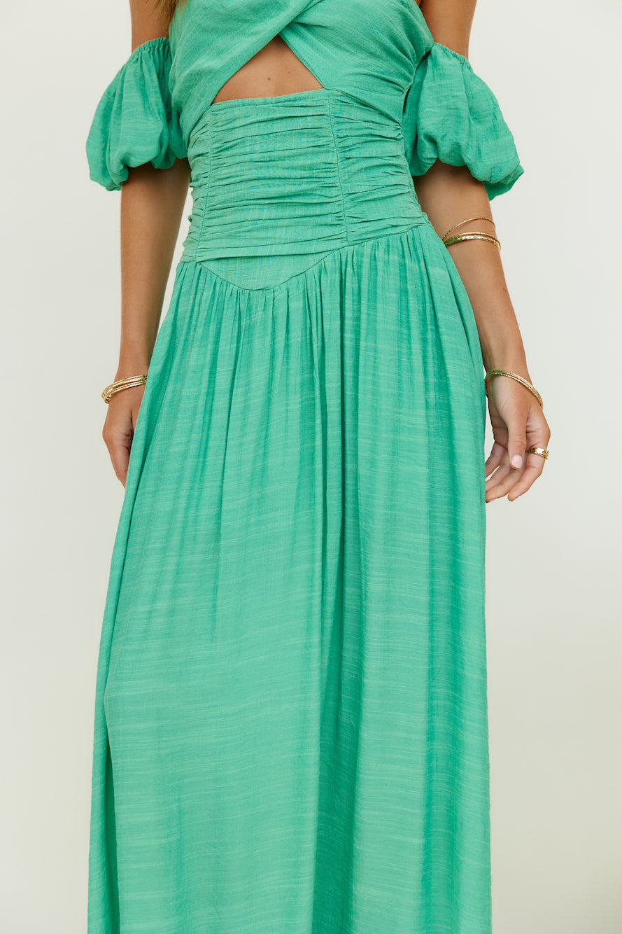 Clementine Maxi Dress Green-Seaa Fashion