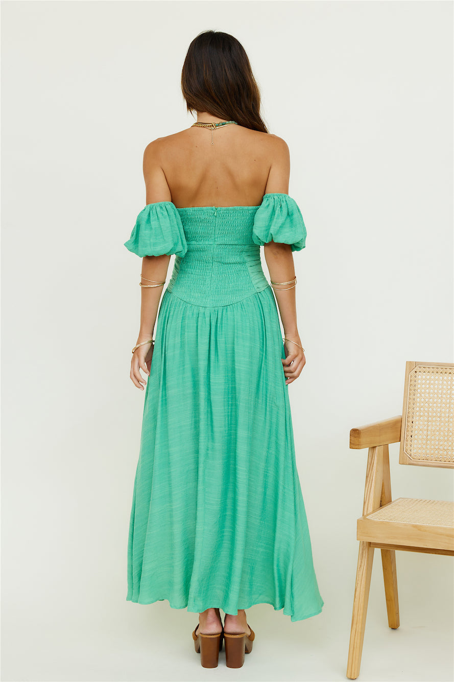 Clementine Maxi Dress Green-Seaa Fashion