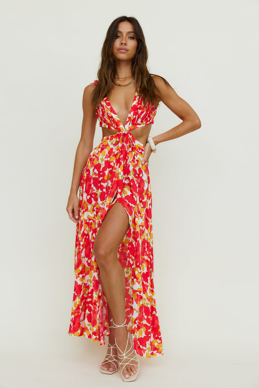 In Spring Maxi Dress Floral-Seaa Fashion