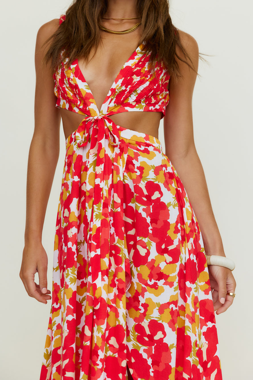In Spring Maxi Dress Floral-Seaa Fashion