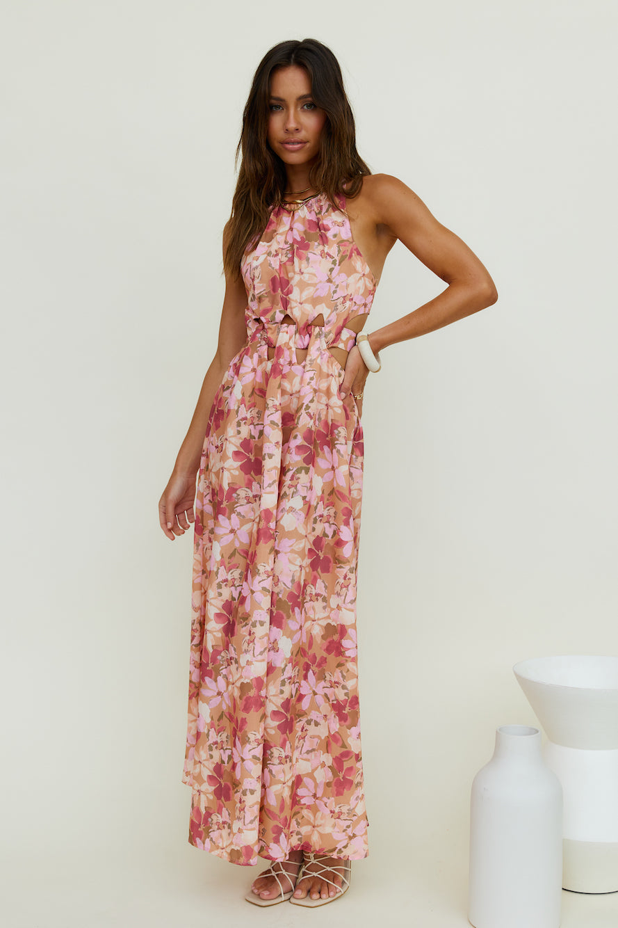 By The Breakwater Maxi Dress Brown-Seaa Fashion