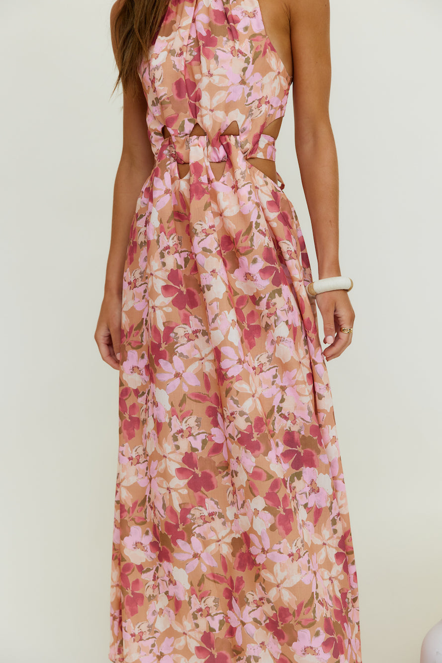 By The Breakwater Maxi Dress Brown-Seaa Fashion