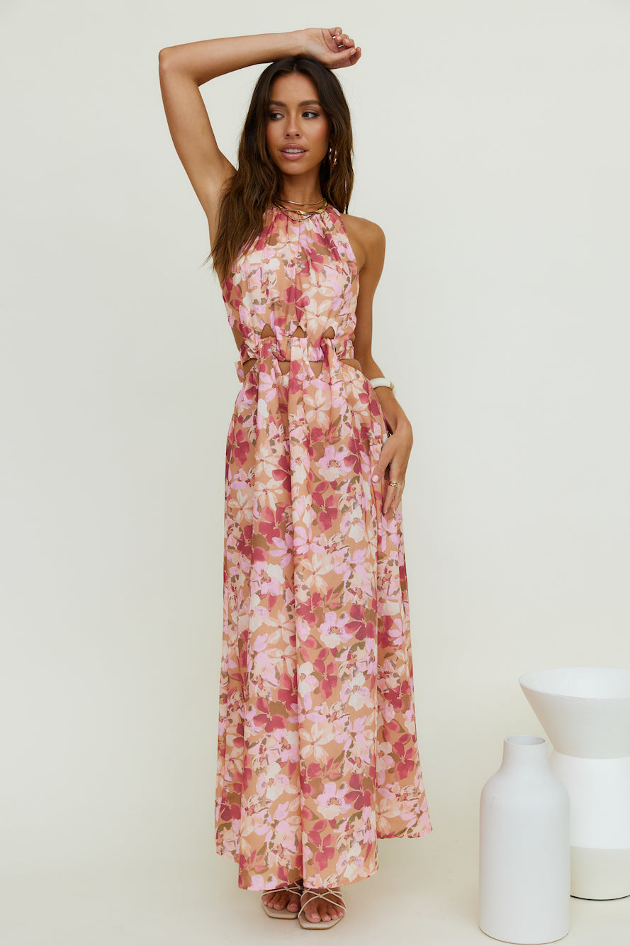 By The Breakwater Maxi Dress Brown-Seaa Fashion