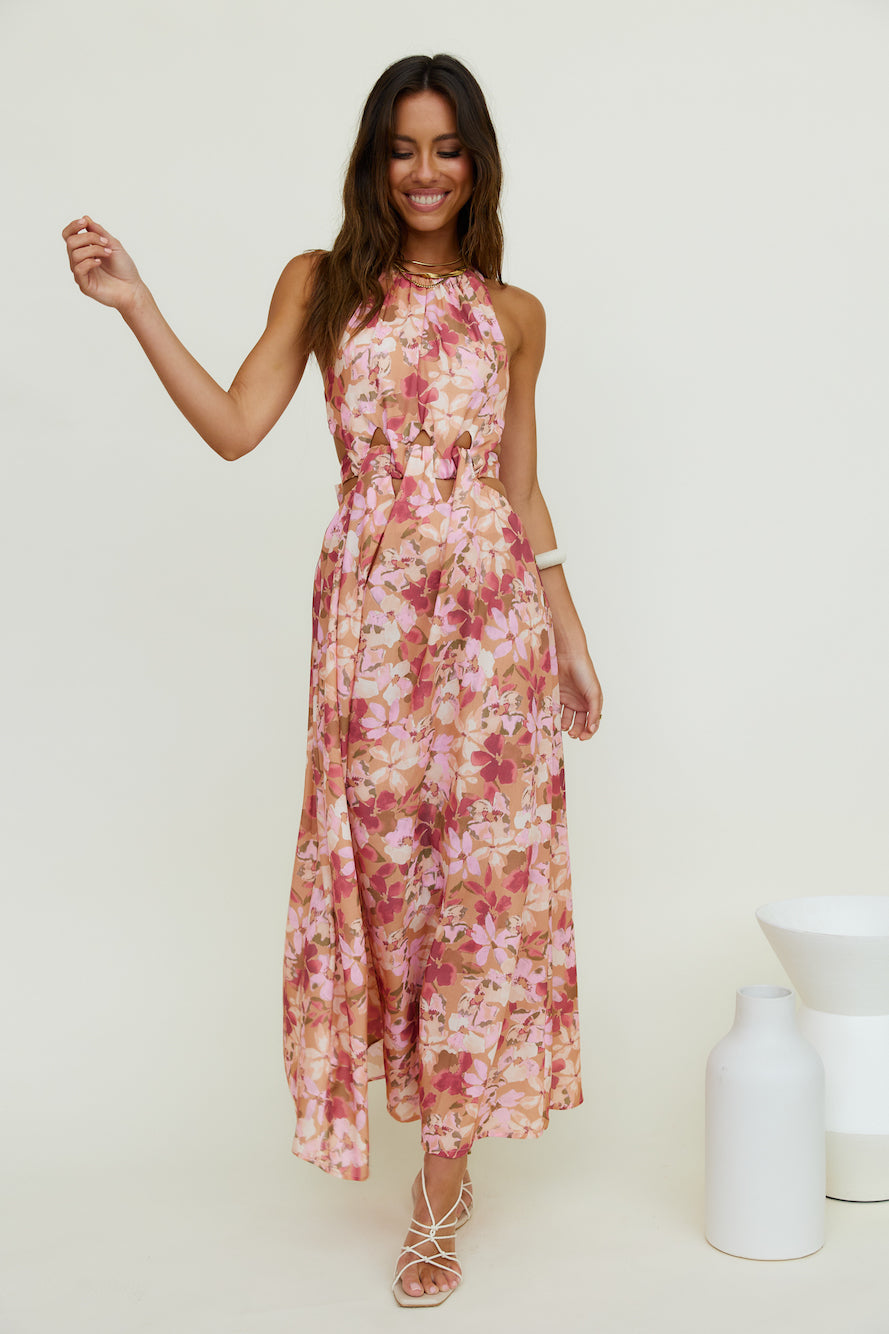 By The Breakwater Maxi Dress Brown-Seaa Fashion