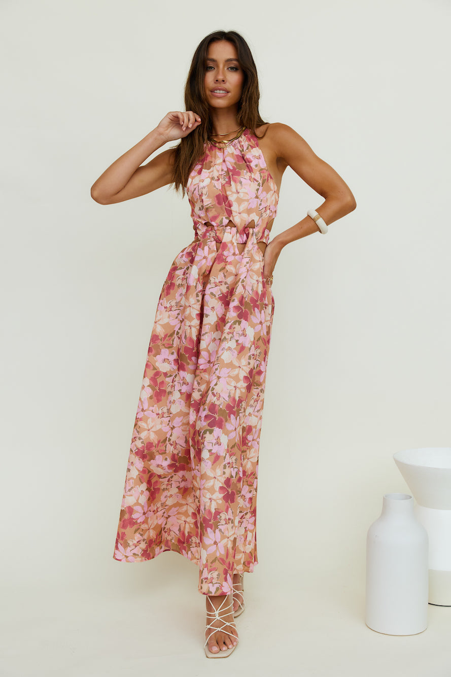By The Breakwater Maxi Dress Brown-Seaa Fashion