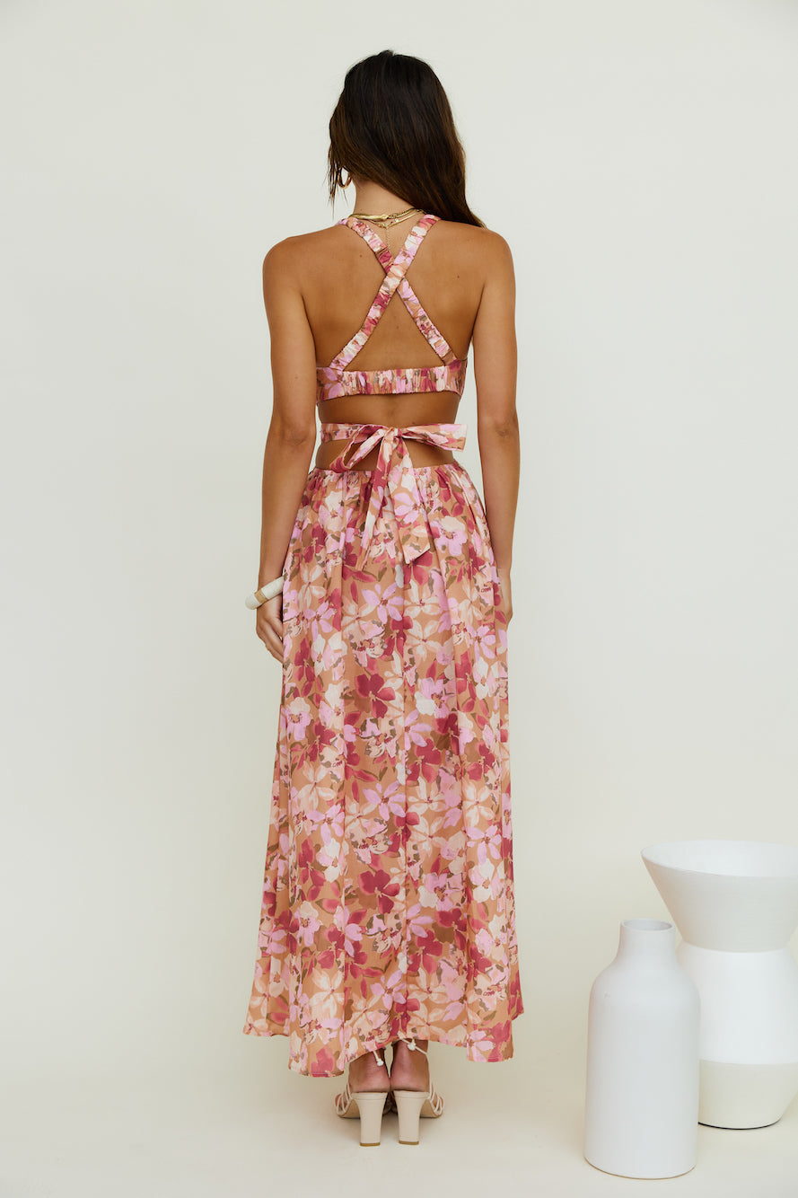 By The Breakwater Maxi Dress Brown-Seaa Fashion