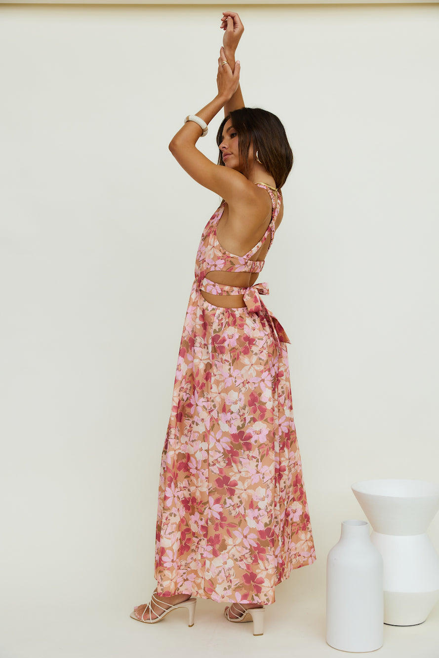 By The Breakwater Maxi Dress Brown-Seaa Fashion
