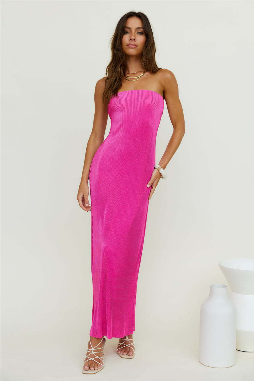 Thinking Of Dusk Maxi Dress Pink-Seaa Fashion