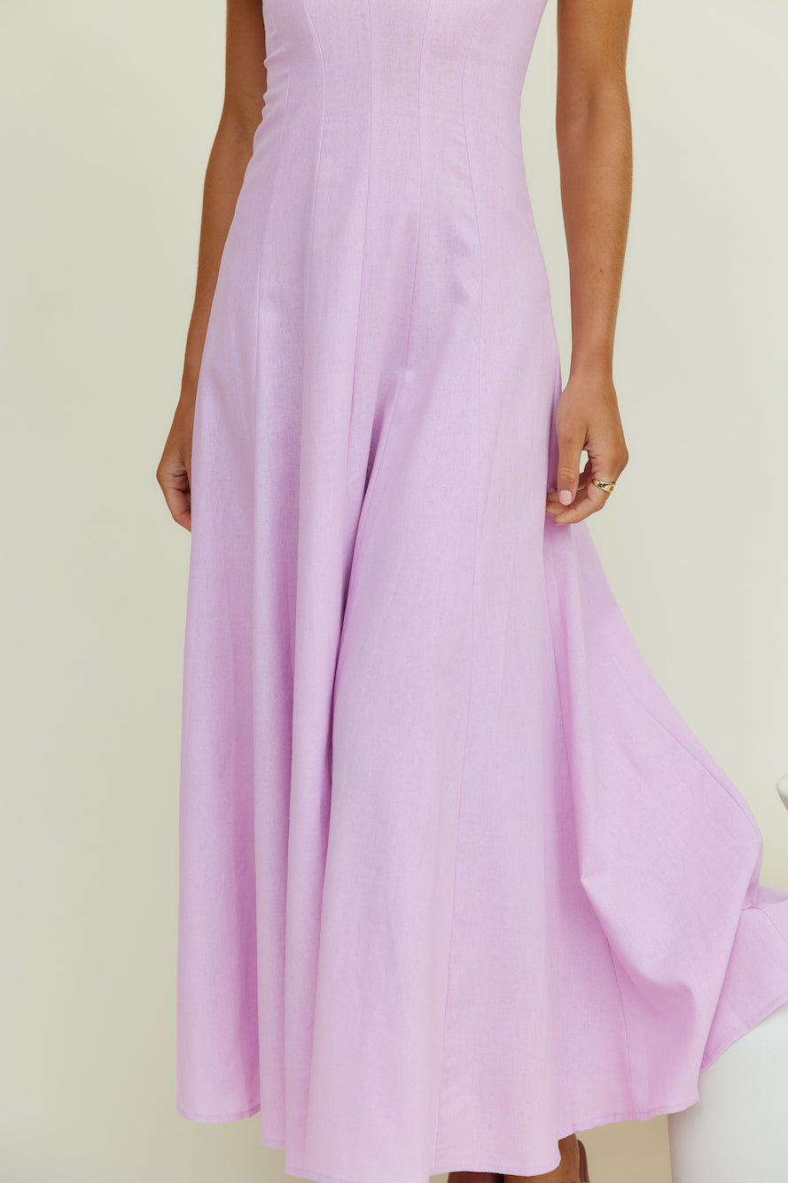Open Meadows Maxi Dress Lilac-Seaa Fashion