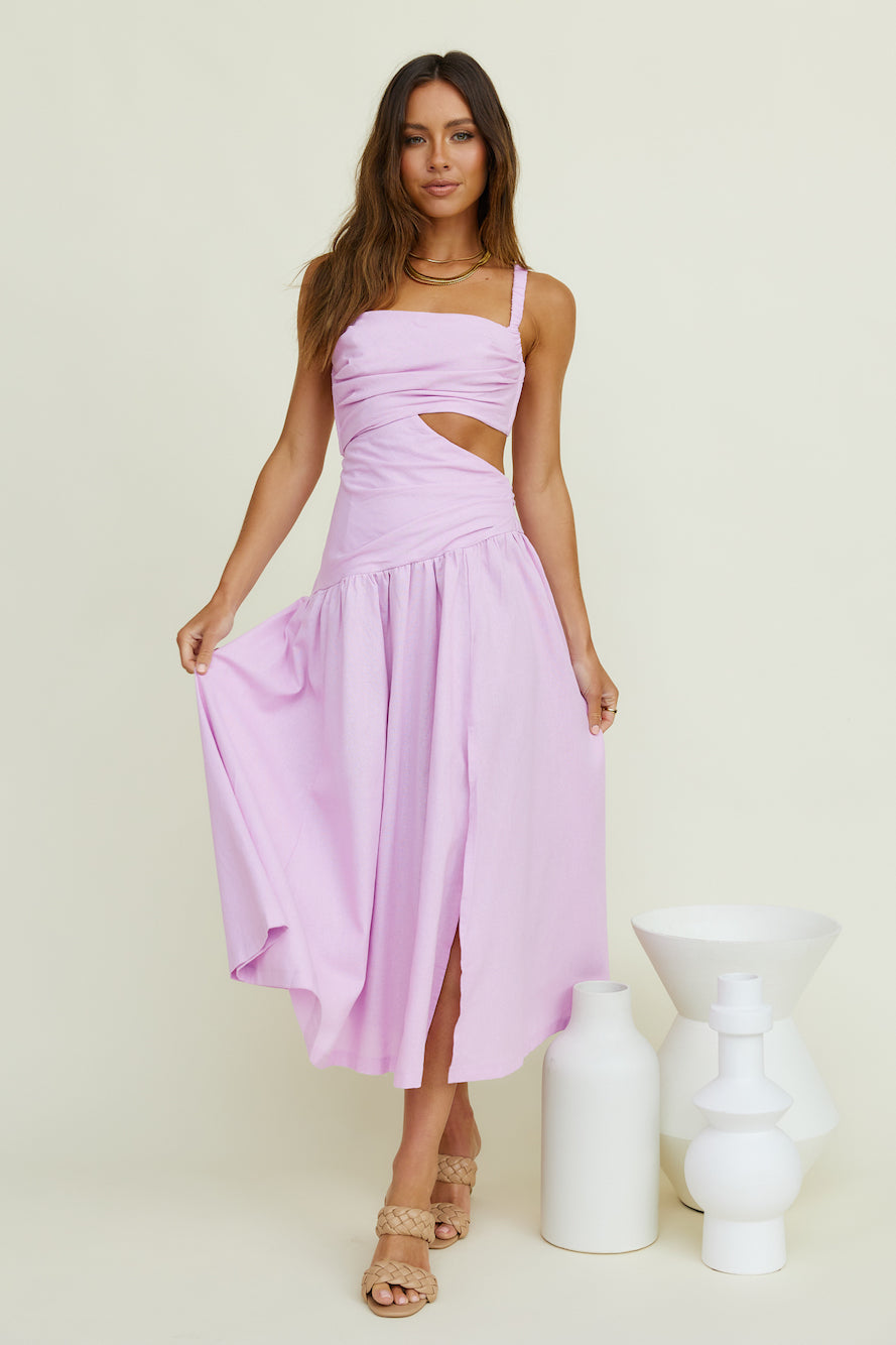 Autumn Warmth Maxi Dress Lilac-Seaa Fashion
