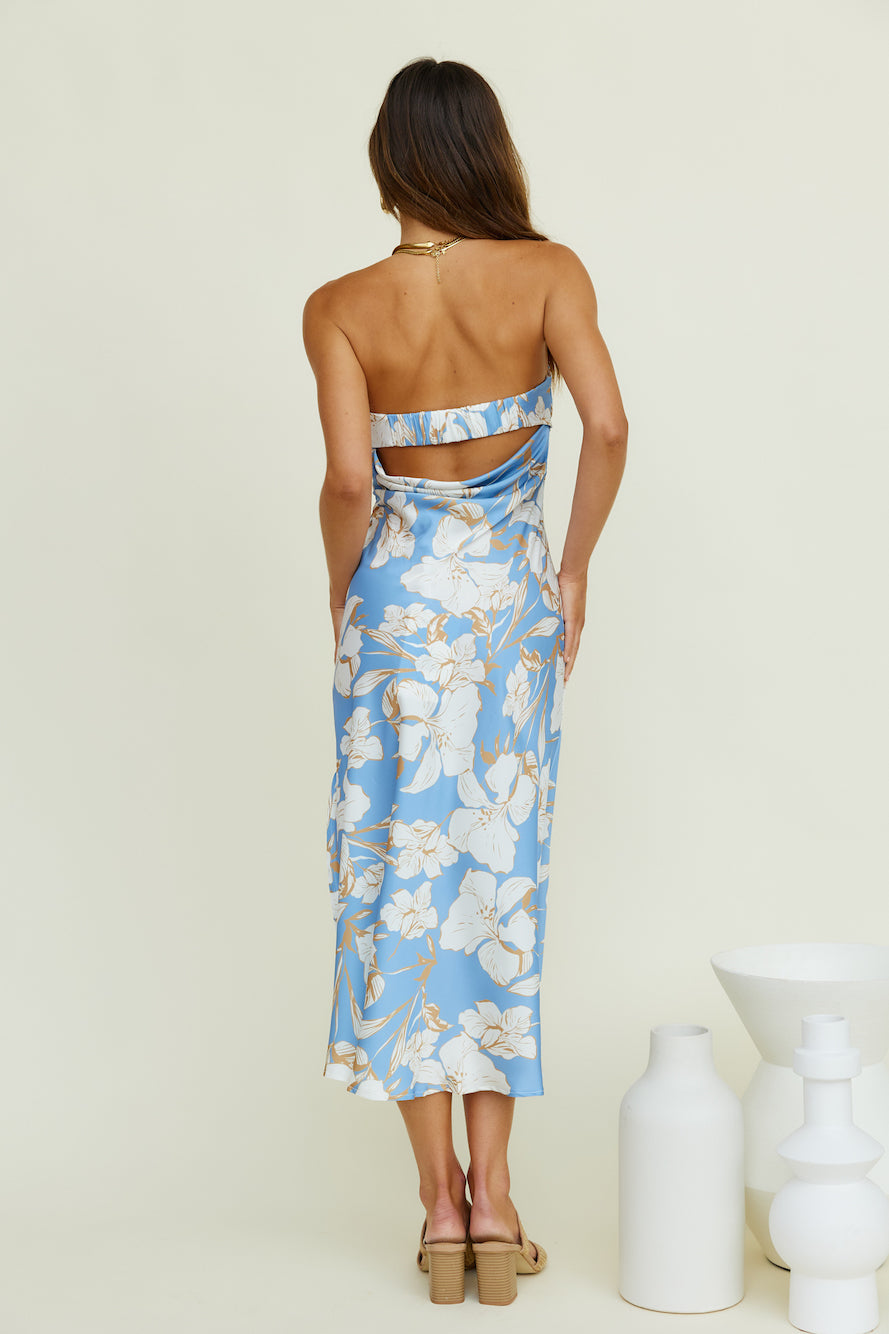 Under The Moonlight Midi Dress Blue-Seaa Fashion