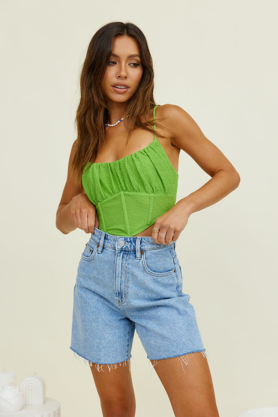 You And Me Crop Top Green-Seaa Fashion