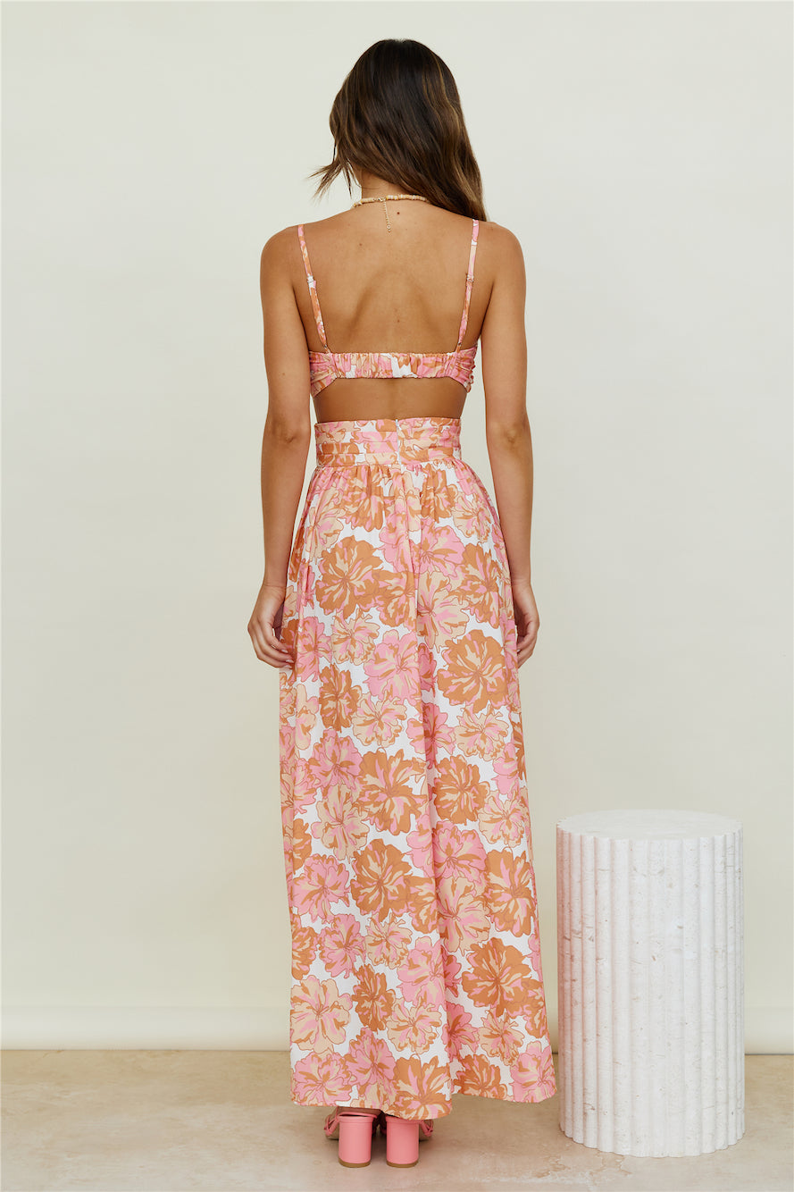 Sweet Morning Dew Maxi Skirt Orange-Seaa Fashion