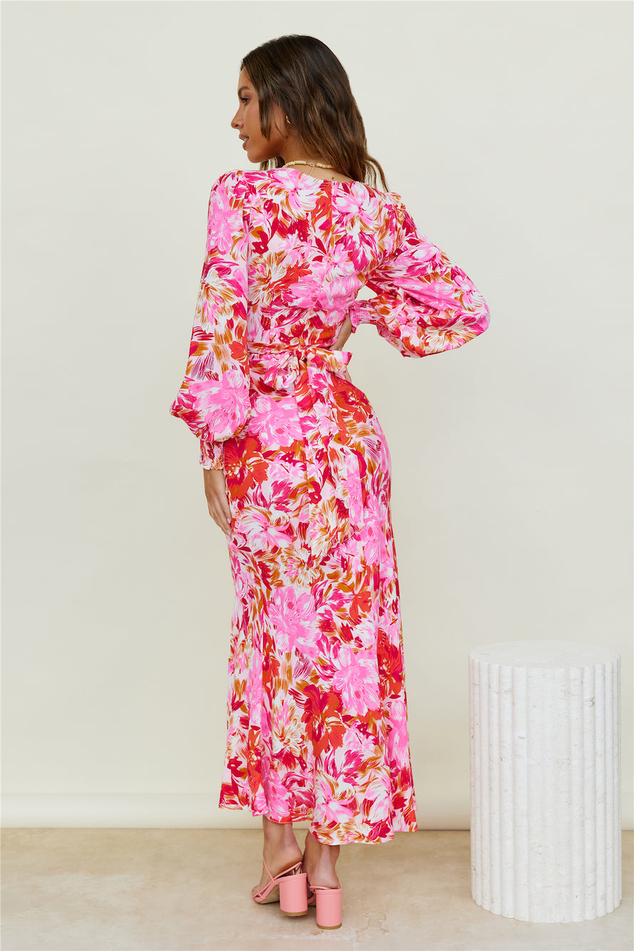 Starry Night Maxi Dress Pink-Seaa Fashion